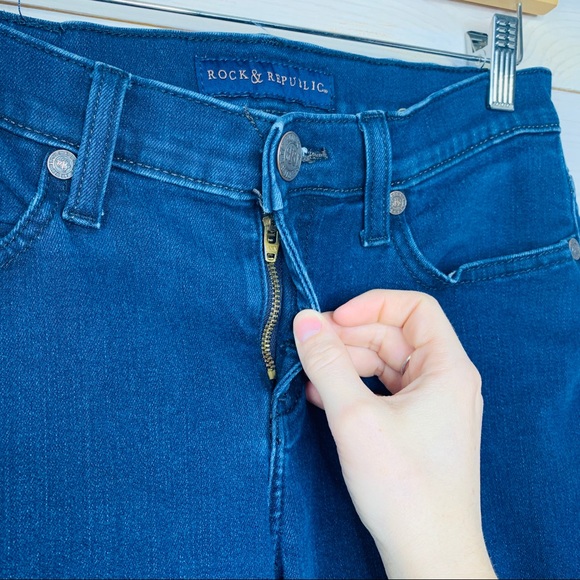 Rock & Republic Kasandra Dark Bootcut Jeans Size 6 - Picture 7 of 13